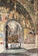 ANDREA DA FIRENZE Frescoes on the central wall oil on canvas